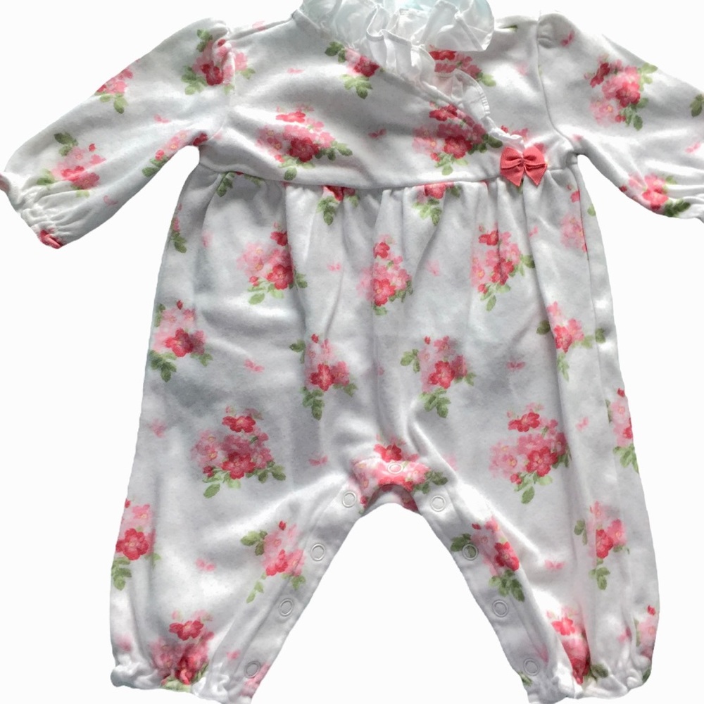 Floral Janie and Jack Outfit, 0-3